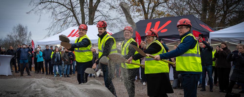 Nu börjar bygget i Berg Foto: Niklas Kronlöw, Wilzéns