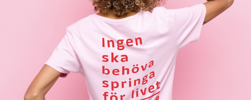 Under Tjejmilen kommer över 50 kvinnor att springa tillsammans inom ramen för initiativet "Ingen ska behöva springa för livet". Foto: Cilia