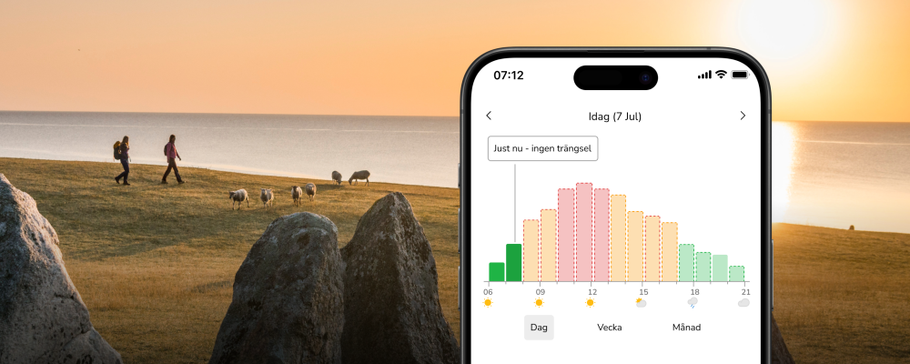 Den nya tjänsten är tänkt att lösa trängseln vid Skånes mest trafikerade naturområden. Foto: Visit Skåne