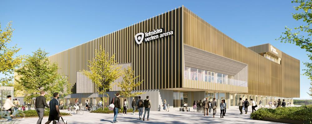 Multiarenan ska heta Tekniska verken arena Illustration: Tengbom arkitektbyrå