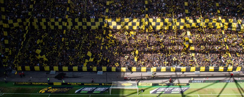 AIK slår sitt eget publikrekord för en enskild klubb i Allsvenskan från förra året. Foto: Emma Wallskog
