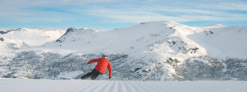 Skidåkning i Hemsedal. Foto: Skistar