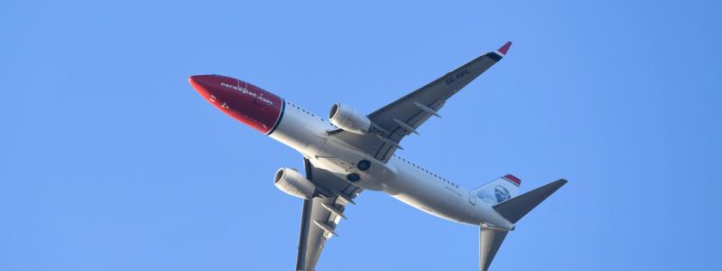 Stina Stjernkvist/TT: Norwegian hade 74 flygplan i drift under maj månad. Arkivbild.