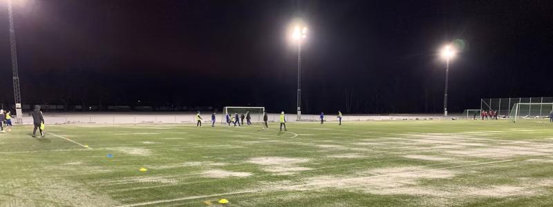 Bättre belysning på idrottsplanen hos IFK Örby. Foto: Rexel