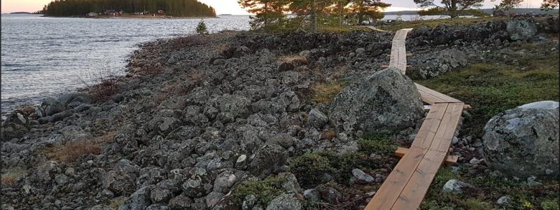 Gläntjättens stig. Foto: Piteå kommun