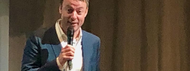 Carl Adam Holmberg är vd för Snälltåget som startade 2007 och är en del av franska Transdev. På järnvägsmässan Train & Rail berättade han om svårigheten – trots lyckade resultat – att driva passagerartrafik över nationsgränserna i Europa. Foto Anders Carlsson