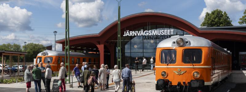 Järnvägsmuseets entré. Foto: Daniel Bernstål