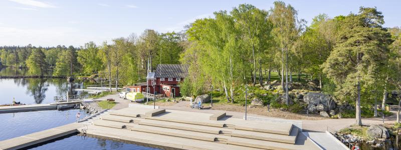 Evedal träplatåer. Foto: Arkitektbolaget