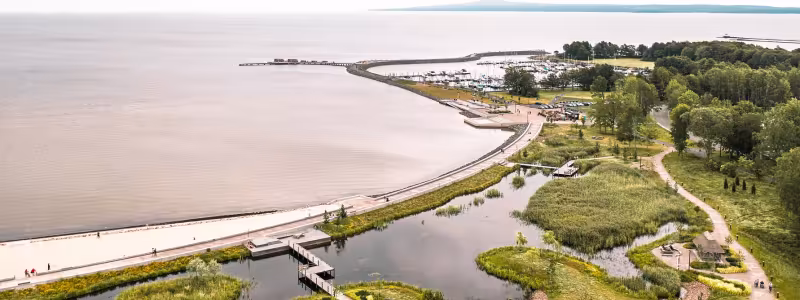 Vy över Framnäs strandpark. Foto: Liljewall