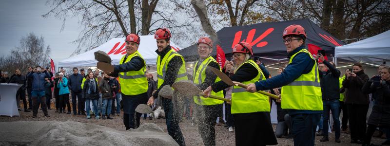 Nu börjar bygget i Berg Foto: Niklas Kronlöw, Wilzéns