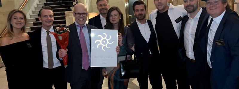 Gruppbild på Grand Travel Award. Foto: Rolfs Flyg & Buss