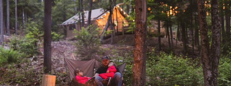 Bild från en av Huttopias anläggningar i USA. Foto: Huttopia