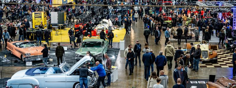 I år besöktes Custom Motor Show av 91472 besökare från långfredag till och med annandag påsk. Foto: Gunnar Ljungstedt