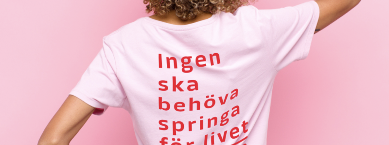Under Tjejmilen kommer över 50 kvinnor att springa tillsammans inom ramen för initiativet "Ingen ska behöva springa för livet". Foto: Cilia