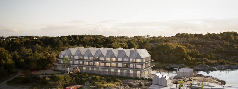 Långesand Havshotell. Illustration: Arkitekterna Krook & Tjäder