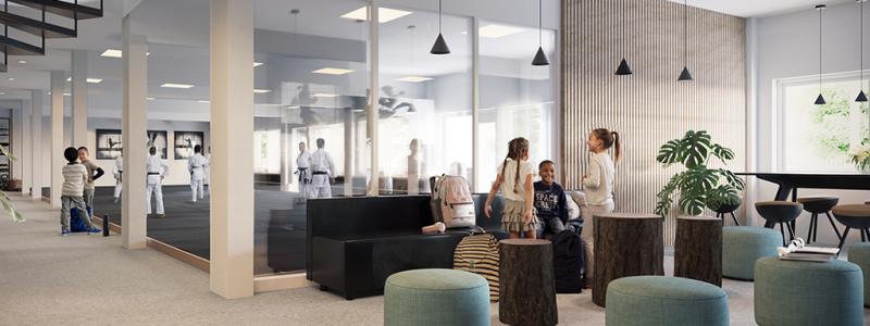 Visionsbild av Gårdstens kampsportcenter. Bild: Göteborgs Stad
