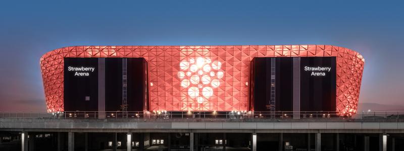 Visionsbild över Strawberry Arena. Foto: baraBild