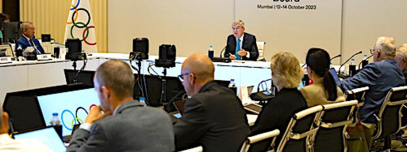 Sanktionerna från IOC innebär för närvarande att inga internationella idrottsevenemang får arrangeras i vare sig Ryssland eller dess allierade Belarus, och flaggor, nationalsånger eller andra nationella symboler från båda länderna inte får användas. Foto: Internationella Olympiska Kommittén, Flickr.