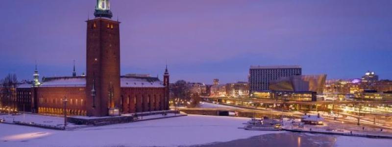 Stadshuset i vintermiljö Ola Ericson Stocksholmsfoto/mediabank.visitstockholm