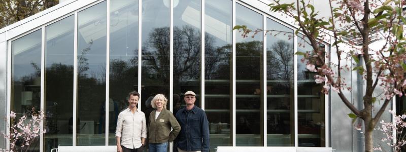 Paul Svensson gastronomisk ledare, Tin-Tin Jersild, VD Rosendals Trädgard och Johnny Andersson, Jordens Arkitekter. Foto: Charlotte Westring