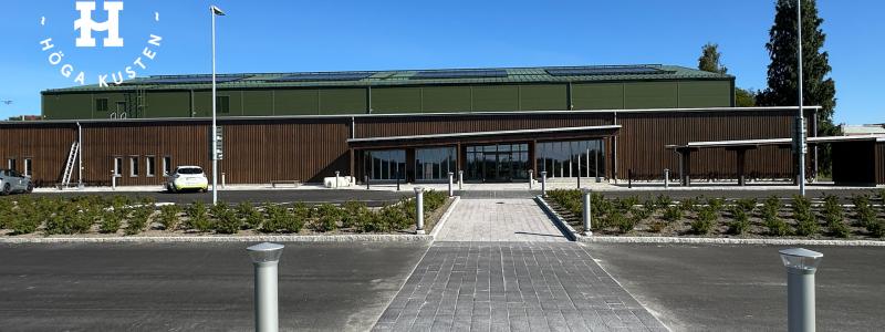 Huvudentrén till Ängets Sportcenter Foto: Härnösands kommun