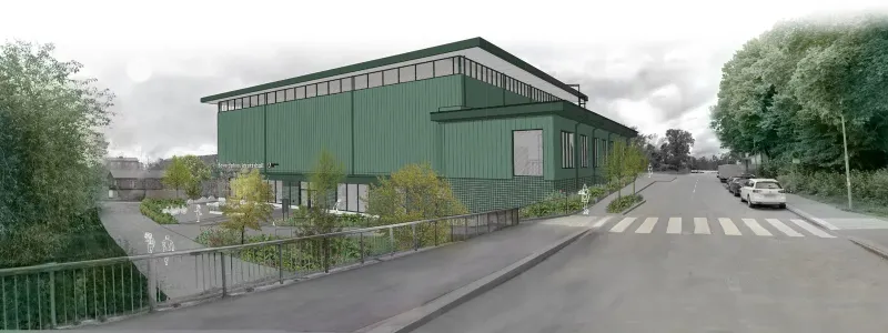 Vy från Bjursätragatan i Rågsved, Stockholm. Bild: JSB