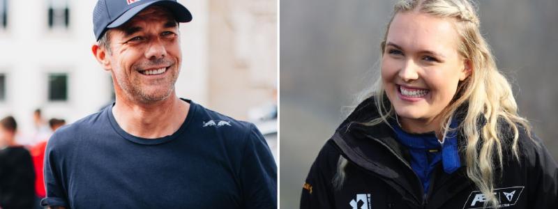 Sebastien Loeb tävlar tillsammans med Klara Andersson i Sardinien. Foto: Cupra