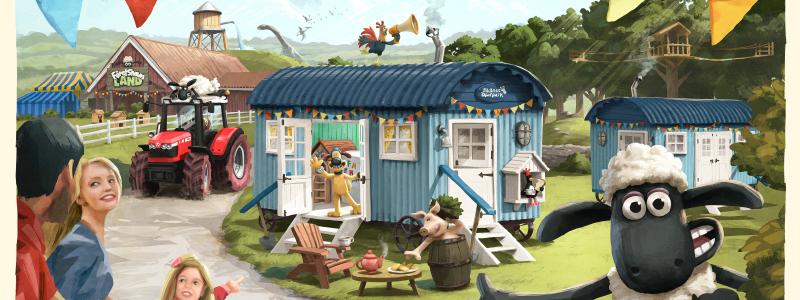 Världens första övernattningskoncept med Fåret Shaun invigs i Skånes Djurpark i juni. En helt unik upplevelse designad i samarbete med Oscars-vinnande animationsstudion Aardman och specialbyggda övernattningsvagnar.