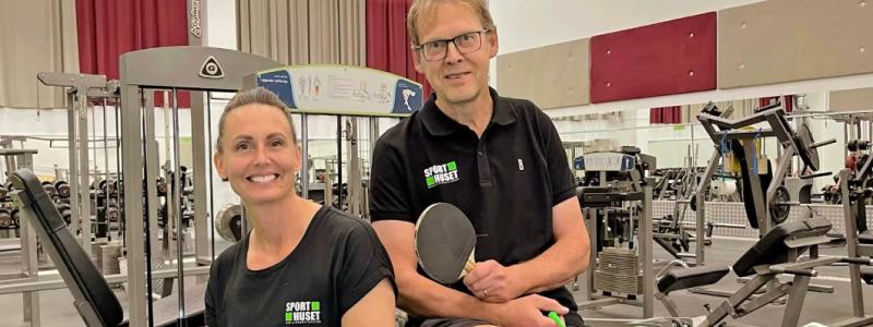 Erika Granqvist och Kenth Sennevall på Sporthuset i Gävle laddar för Jobbing 2023.