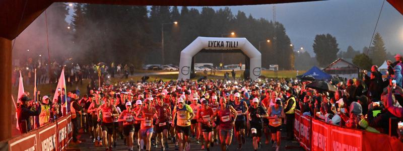 Ultravasan 90 2022 - Starten för Ultravasan 90 i Berga by, Sälen. Foto: Vasaloppet