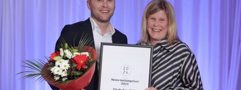 Priset delades ut av Stiftelsen för kunskapsfrämjande inom turism, vid en ceremoni på Münchenbryggeriet i Stockholm. Foto: Tillväxtverket