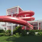 Rutschkanan är tänkt att göra anläggningen attraktiv för familjer. Bild: Göteborgs Stad