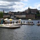 Nya doppbryggan på Munkbrohamnen i Gamla stan. Foto: Sam Victorin.