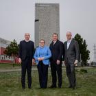 Från vänster: Simon Åström, Karin Wanngård, Kim Källström, Anders Österberg. Foto: Stockholms stad
