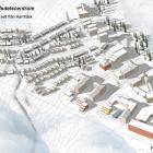 3D-ritning över ett detaljplanelagt Dundretområde. Bild: Norconsult