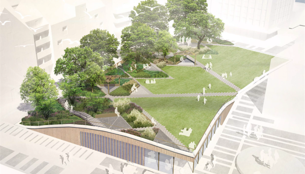 Manillaparken. Fotograf: Illustration: Mareld landskapsarkitekter