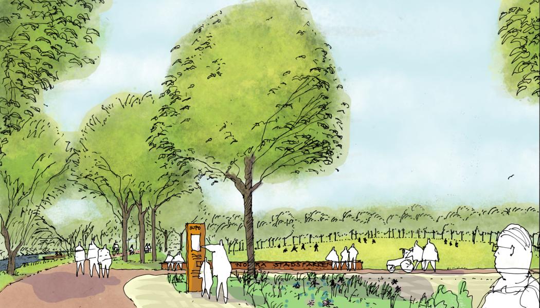 Centrala parken. Illustration: White