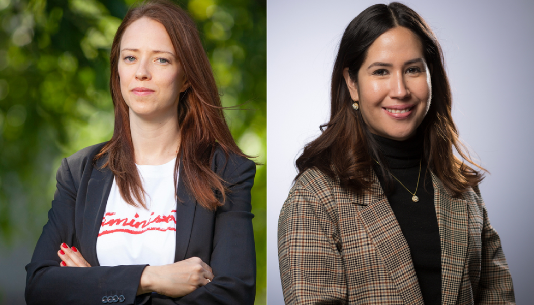 Miljö- och klimatborgarråd Åsa Lindhagen (Mp) och idrottsnämndens ordförande Maria-Elsa Salvo (S).