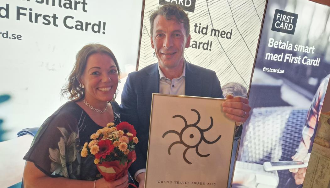 Marknadsdirektör Maria Hellman-Aarnio och VD Tomas Karlsson. Foto: Eckerö linjen
