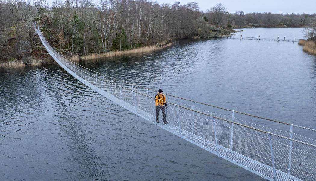 Nya Dragsöbroarna binder samman kustleden Eriksbergsleden i Blekinge. Foto: Robert Ekholm