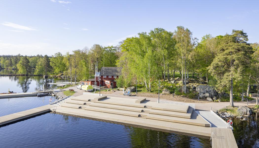 Evedal träplatåer. Foto: Arkitektbolaget