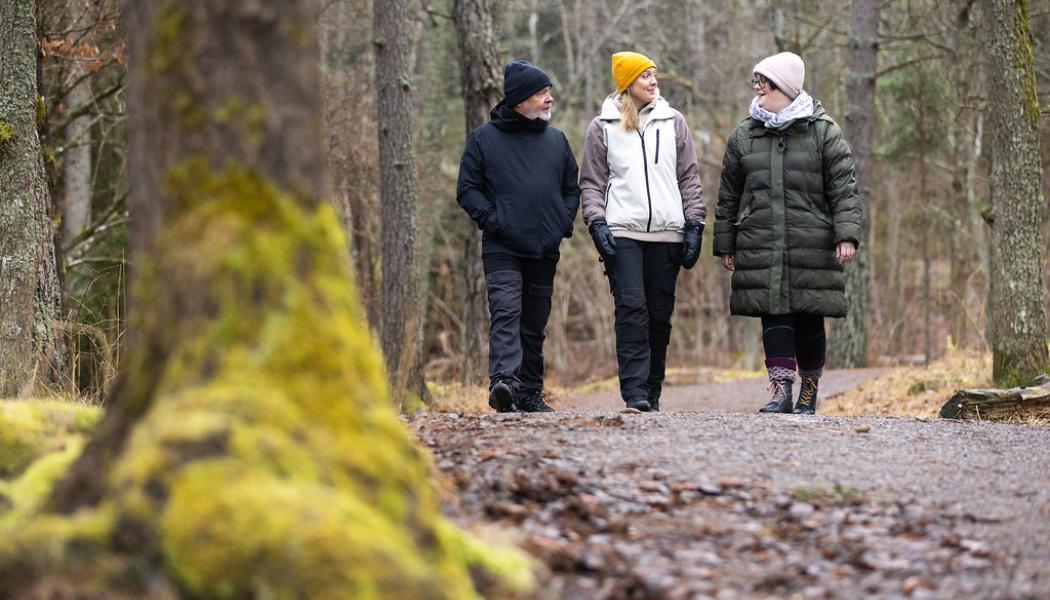 Per, Jennie och Frida har alla erfarenhet av att friluftslivet hjälper när livet är mörkt. Johan Marklund Friluftsfrämjandet
