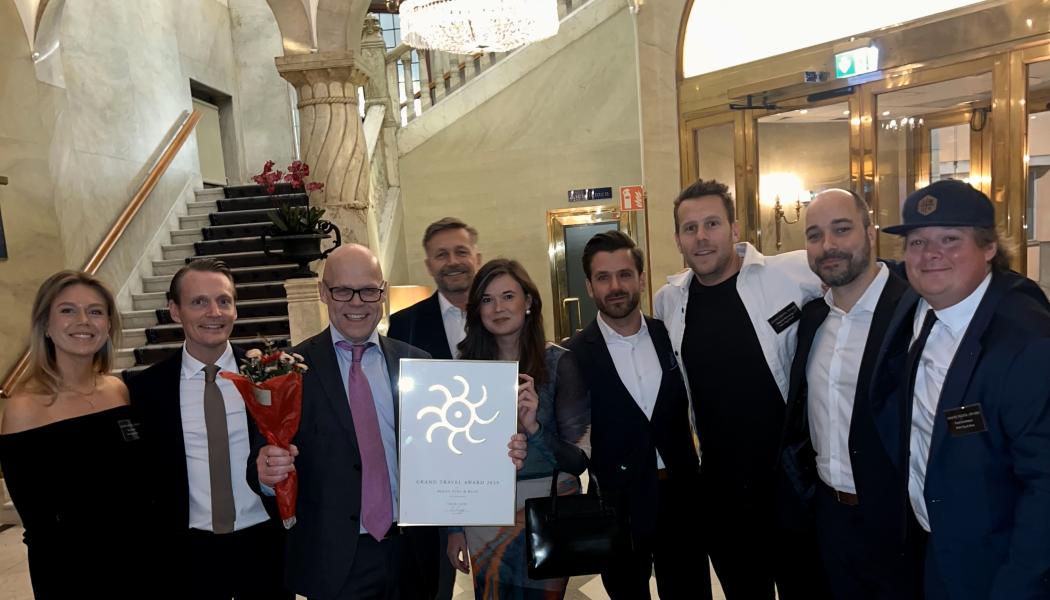 Gruppbild på Grand Travel Award. Foto: Rolfs Flyg & Buss