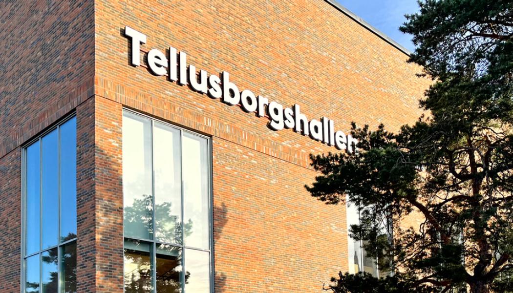 Tellusborgshallen. Foto: AIX Arkitekter.