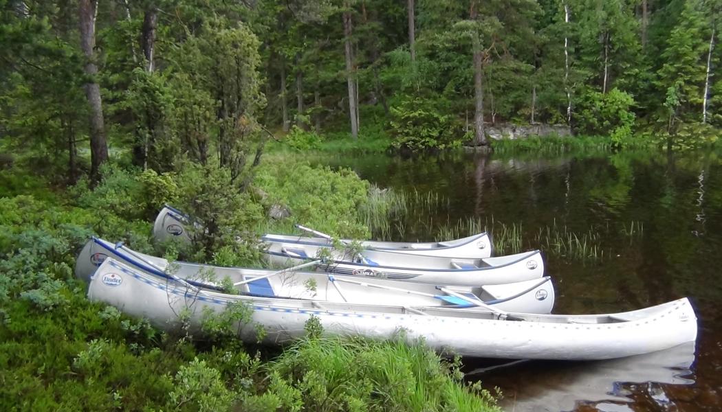 Vid ledens startpunkt kommer det att finnas kanoter att hyra samt flytvästar och paddlar. Foto: Borås stad