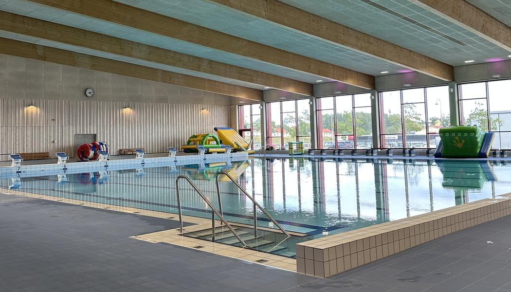 I Larslunda simhall finns bland annat en 25-metersbassäng med åtta banor. Bild: We Group 