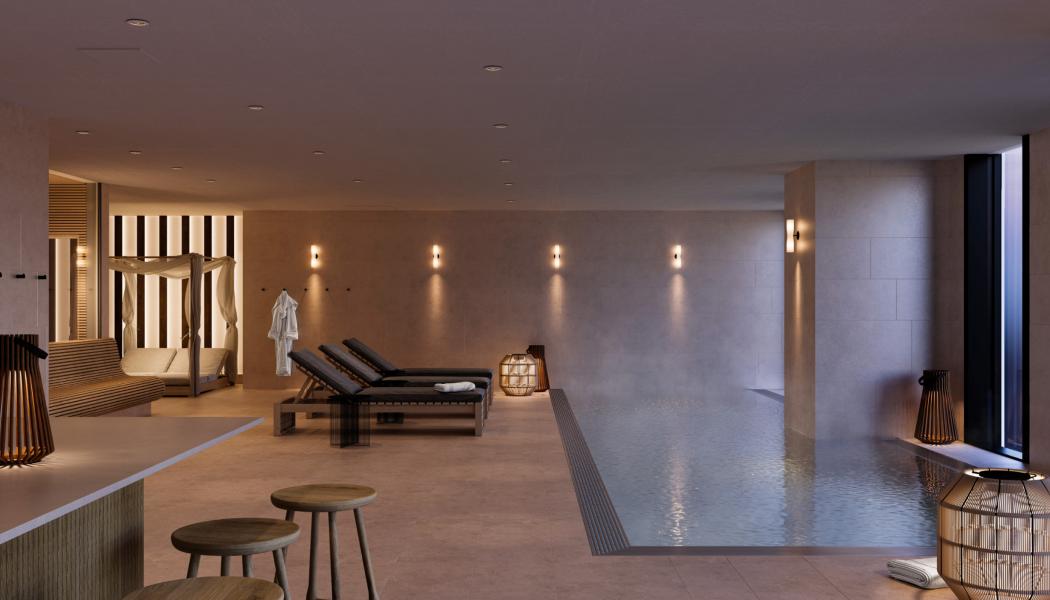 Renderingsbild Elements Spa på Clarion Hotel Karlatornet. Foto: Clairon

