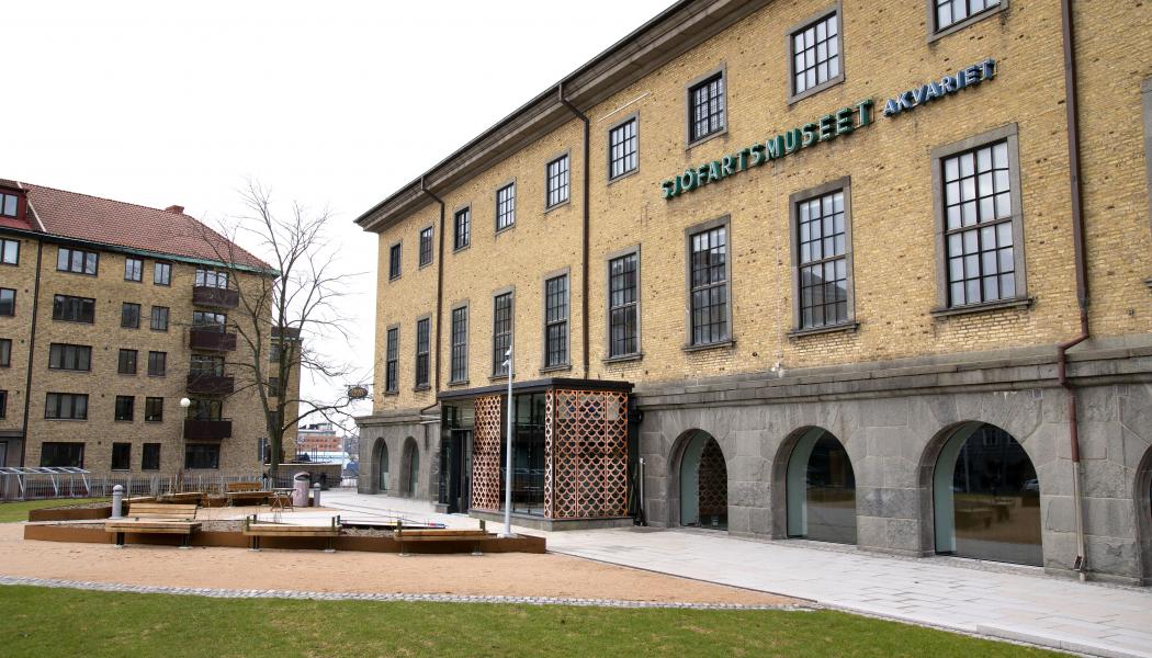 Sjöfartsmuseet nya entre. Foto: Higab, Hans Ekestang
