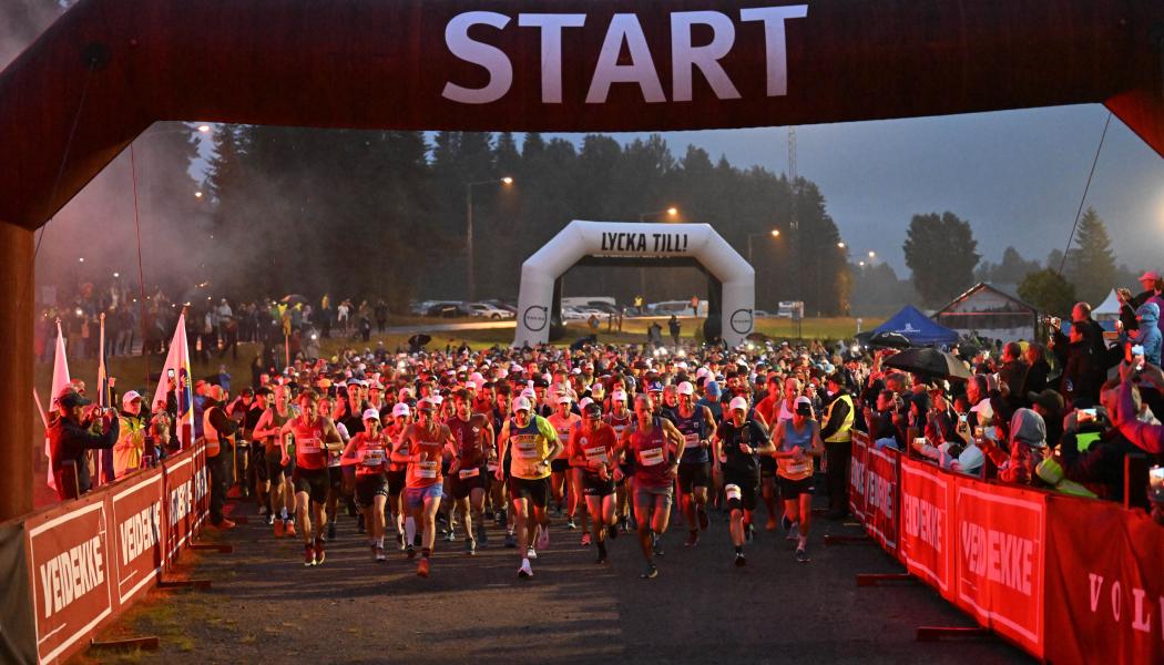 Ultravasan 90 2022 - Starten för Ultravasan 90 i Berga by, Sälen. Foto: Vasaloppet