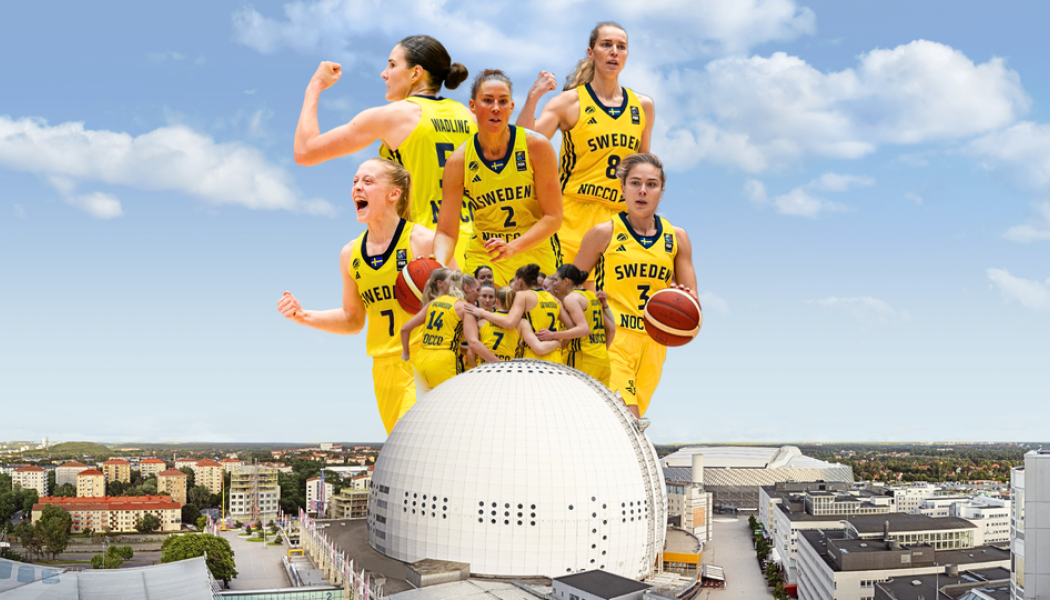 EM-gruppspel kommer till Avicii Arena 2027. Foto: Svenska Basketbollförbundet